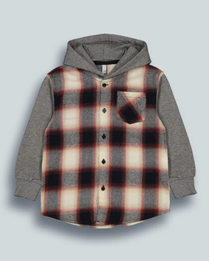 Camicia Flanella Scozzese E Felpa