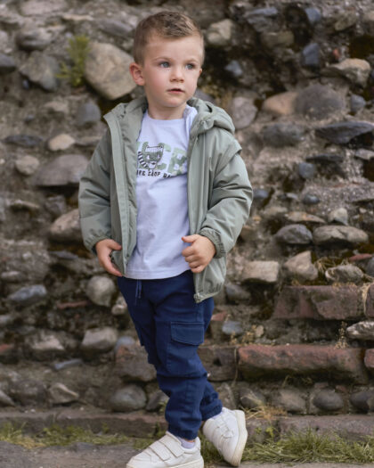 Pantaloni Cargo Tessuto Elasticizzato