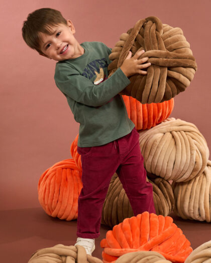 Pantaloni Velluto A Coste Elasticizzato