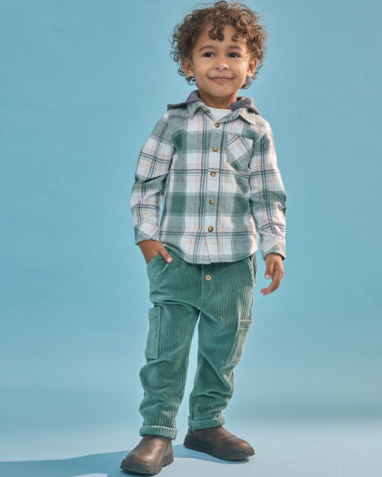 Pantaloni Ciniglia A Costa Elasticizzata